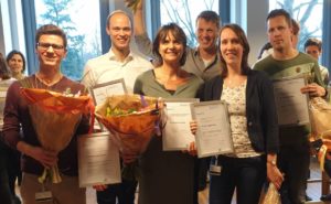 RIHS awardees 2017 and 2018, Florieke Eggermont 2nd from the right. | Orthopaedic Research Laboratory Nijmegen, radboudumc, Radboud university medical centre